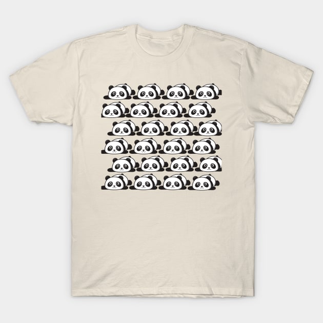 cute lazy panda T-Shirt by hatem